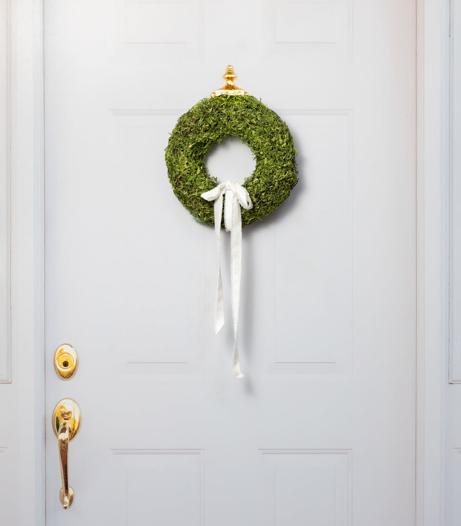 12" Felt-Backed Moss Cabinet Wreath