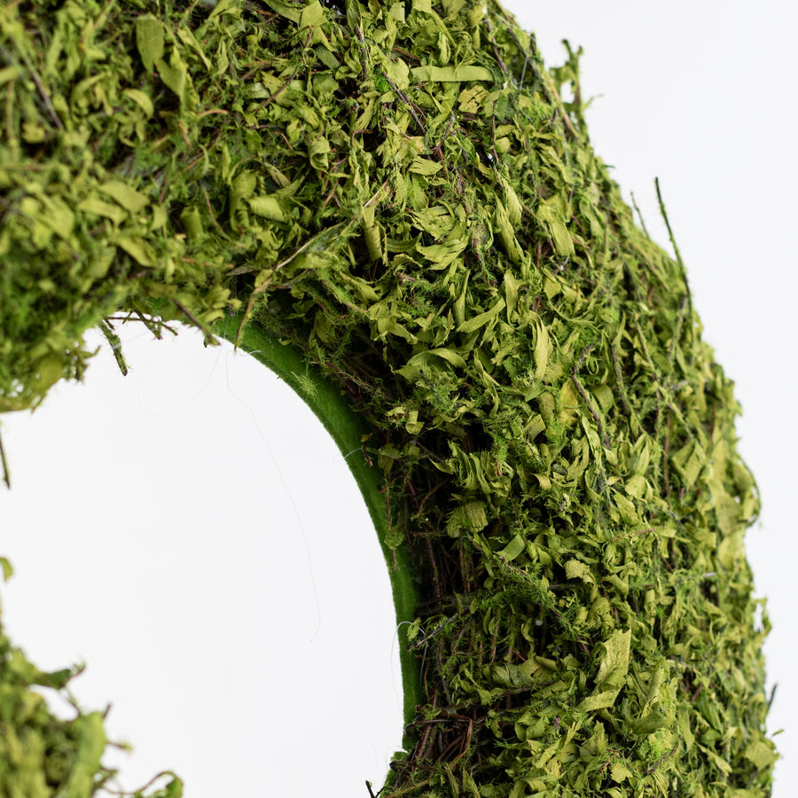 12" Felt-Backed Moss Cabinet Wreath