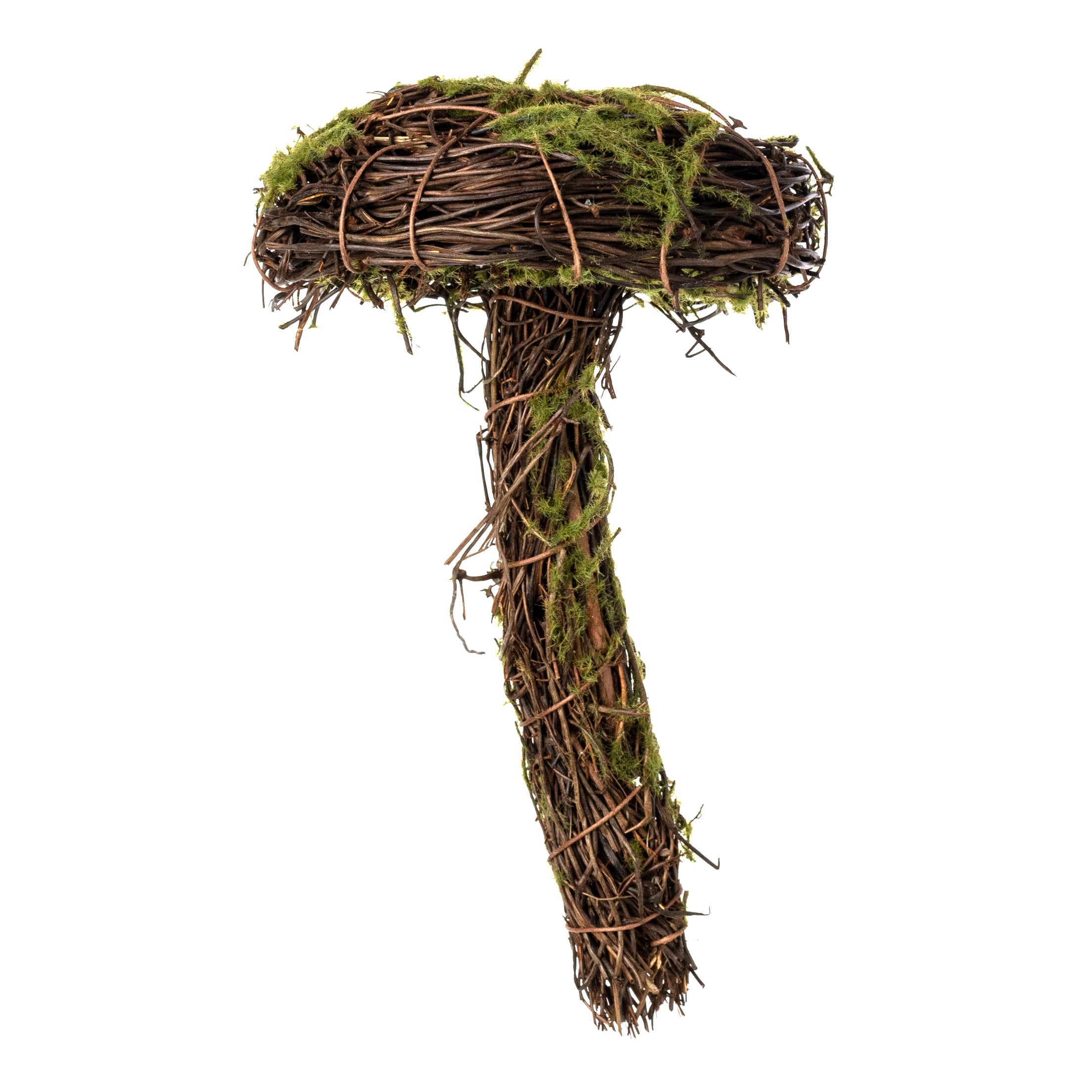 8" Mossy Twig Mushroom Decoration