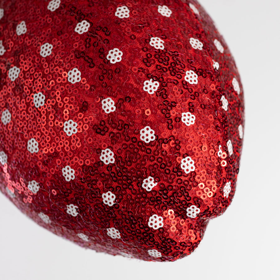 11" Sequin Strawberry Decoration