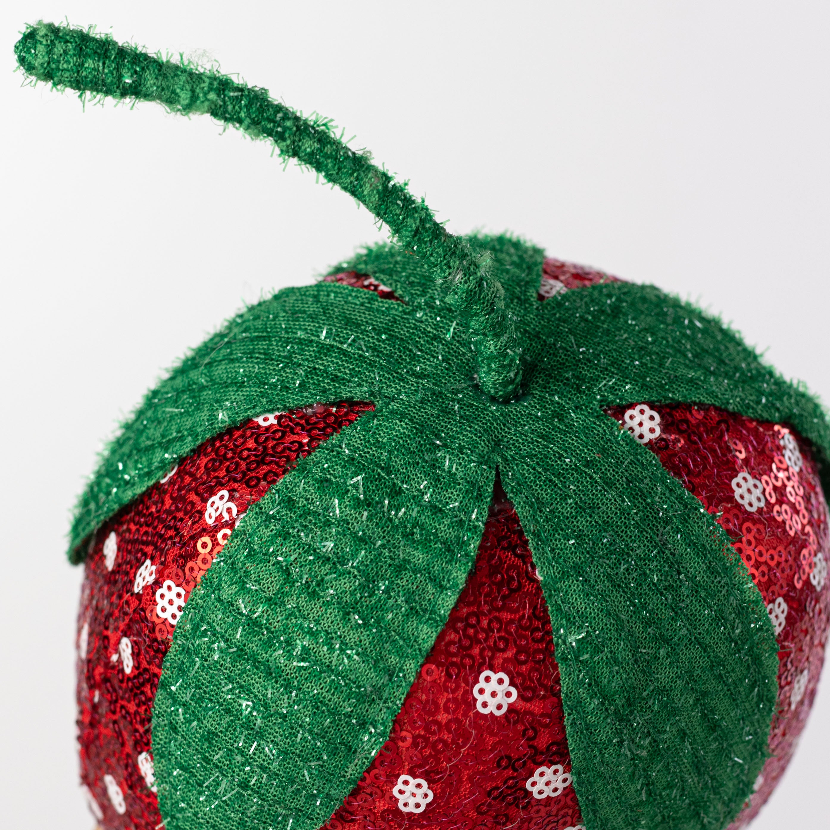 11" Sequin Strawberry Decoration