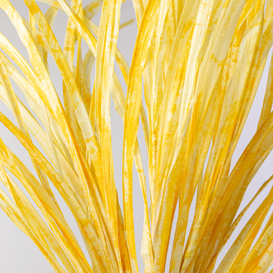 40" Paper Grass Spray: Two-Tone Yellow