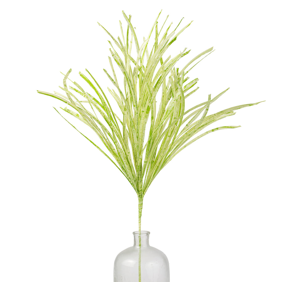 40" Paper Grass Spray: Two-Tone Green