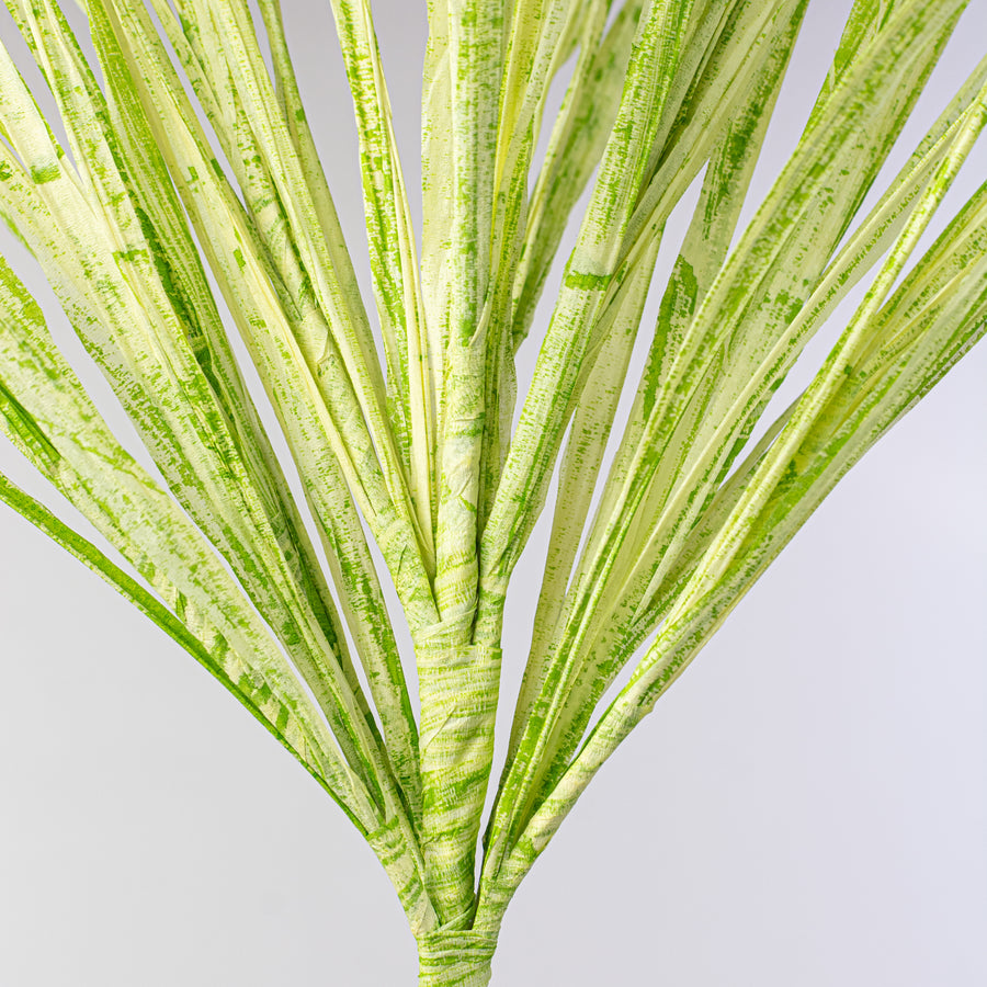 40" Paper Grass Spray: Two-Tone Green