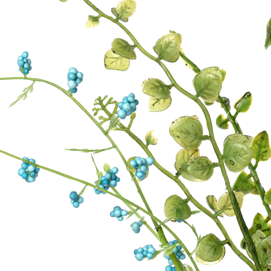 18" Fabric Wildflower Filler Pick: Blue