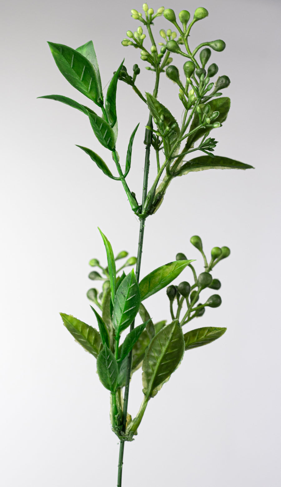 18" Plastic Sedum Leaves Bush: Green (7 Stem)