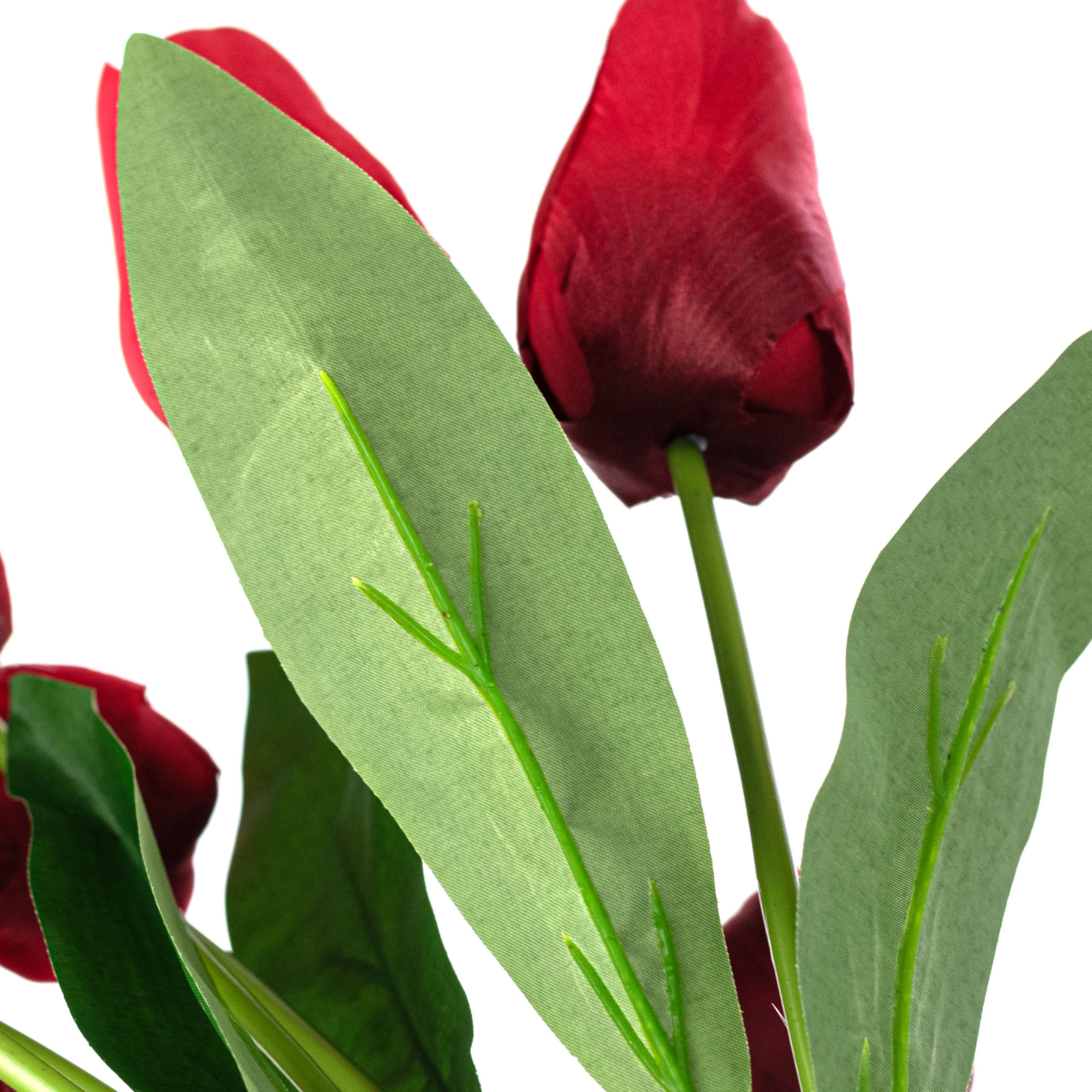 18" Tulip Bush: Red (9 Stem)