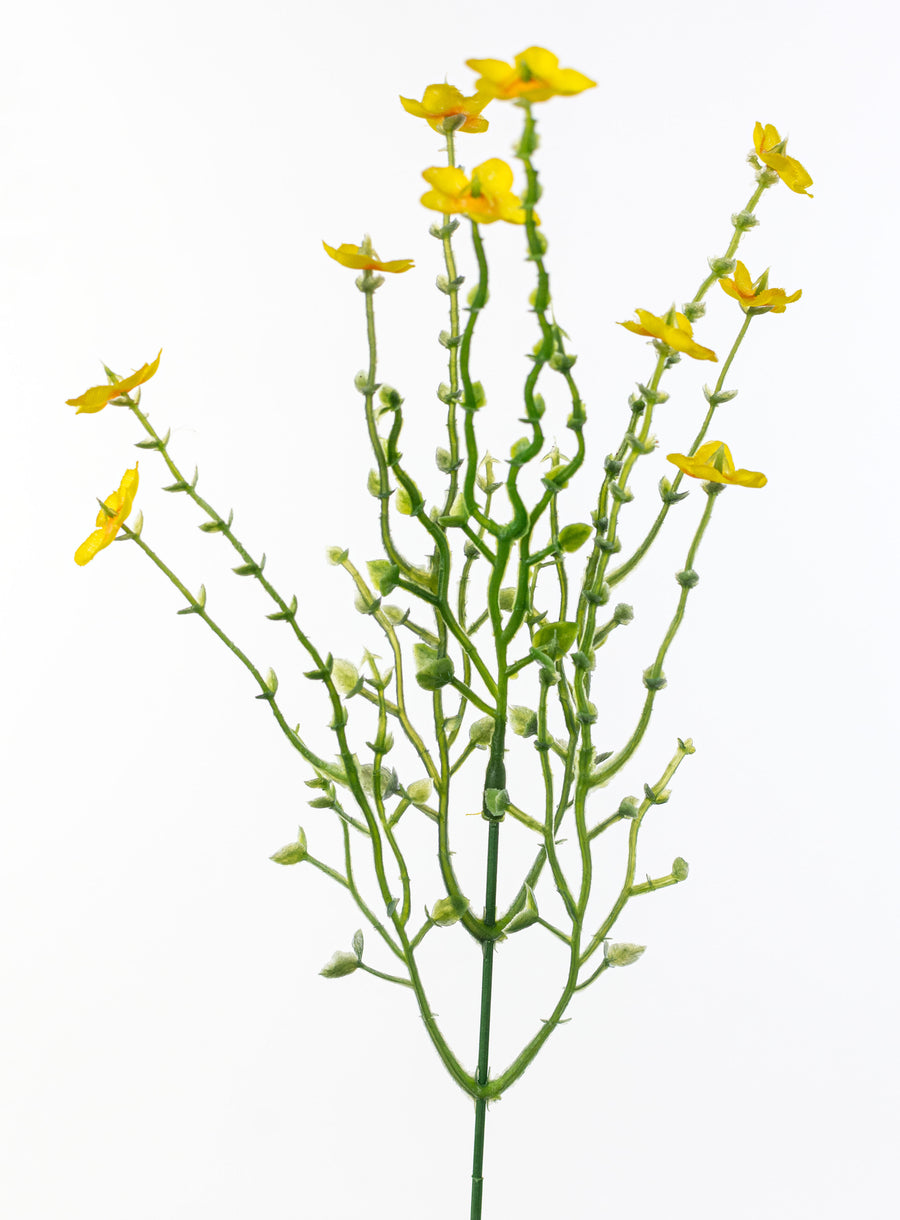18" Baby's Breath & Lavender Filler Bush: Yellow