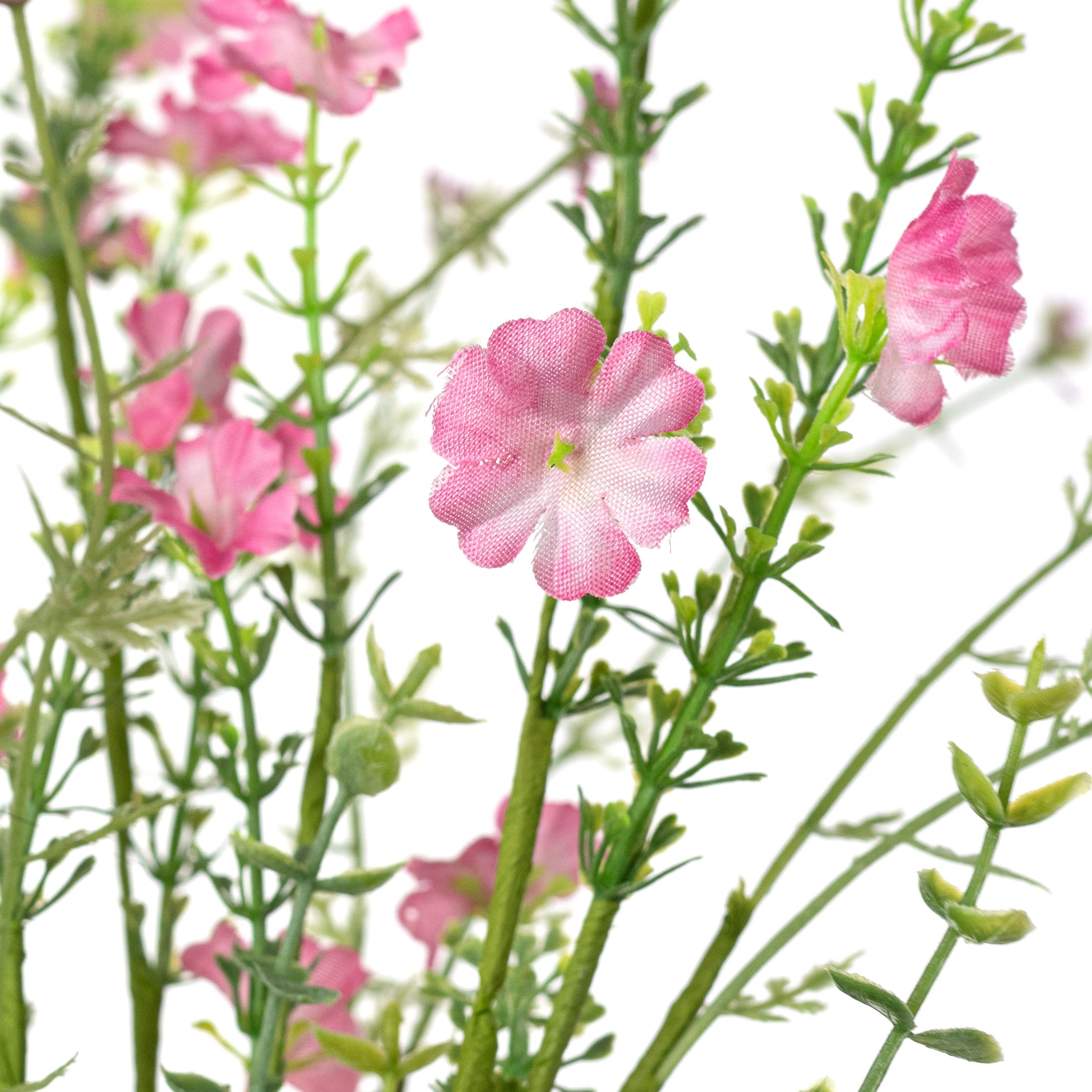 21" Fabric Wildflower Filler Spray: Pink