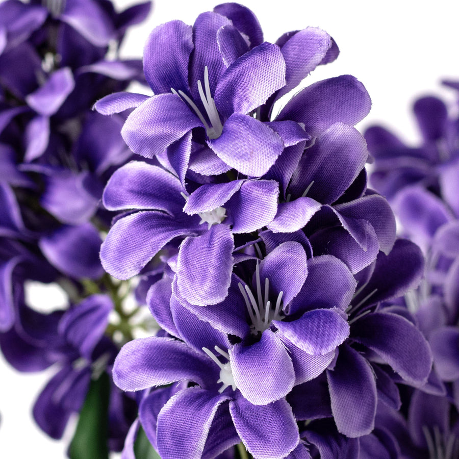 21" Satin Hyacinth Bush: Purple (7 Stem)