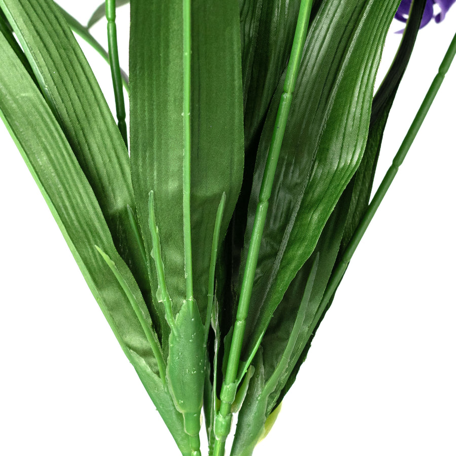 21" Satin Hyacinth Bush: Purple (7 Stem)
