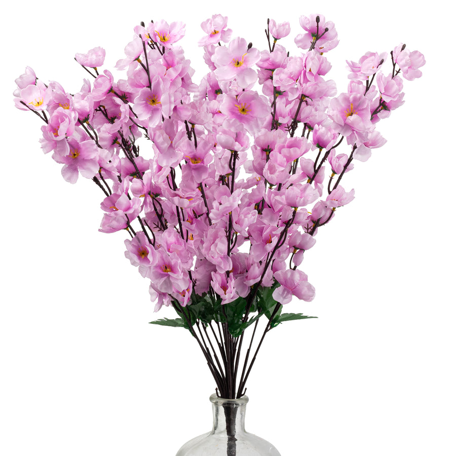 25" Cherry Blossom Bush: Lilac Purple (18 Stem)