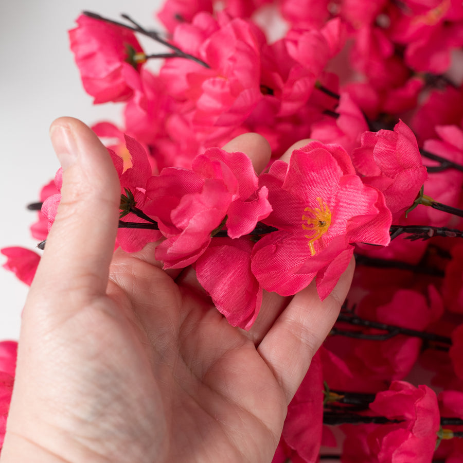 25" Cherry Blossom Bush: Beauty Pink (18 Stem)