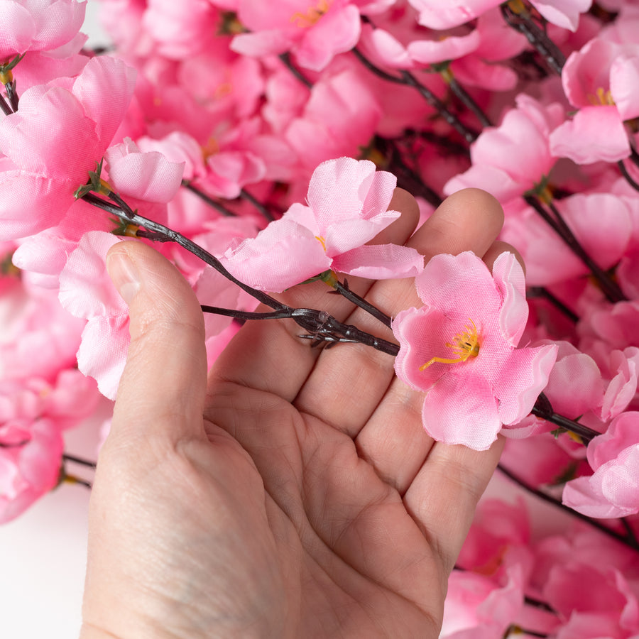 25" Cherry Blossom Bush: Pink (18 Stem)