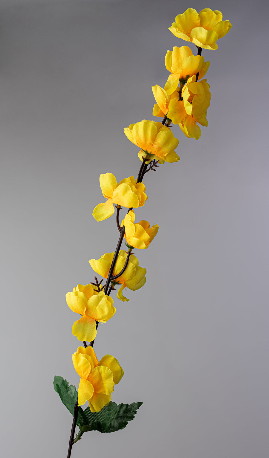 25" Cherry Blossom Bush: Golden Yellow (18 Stem)
