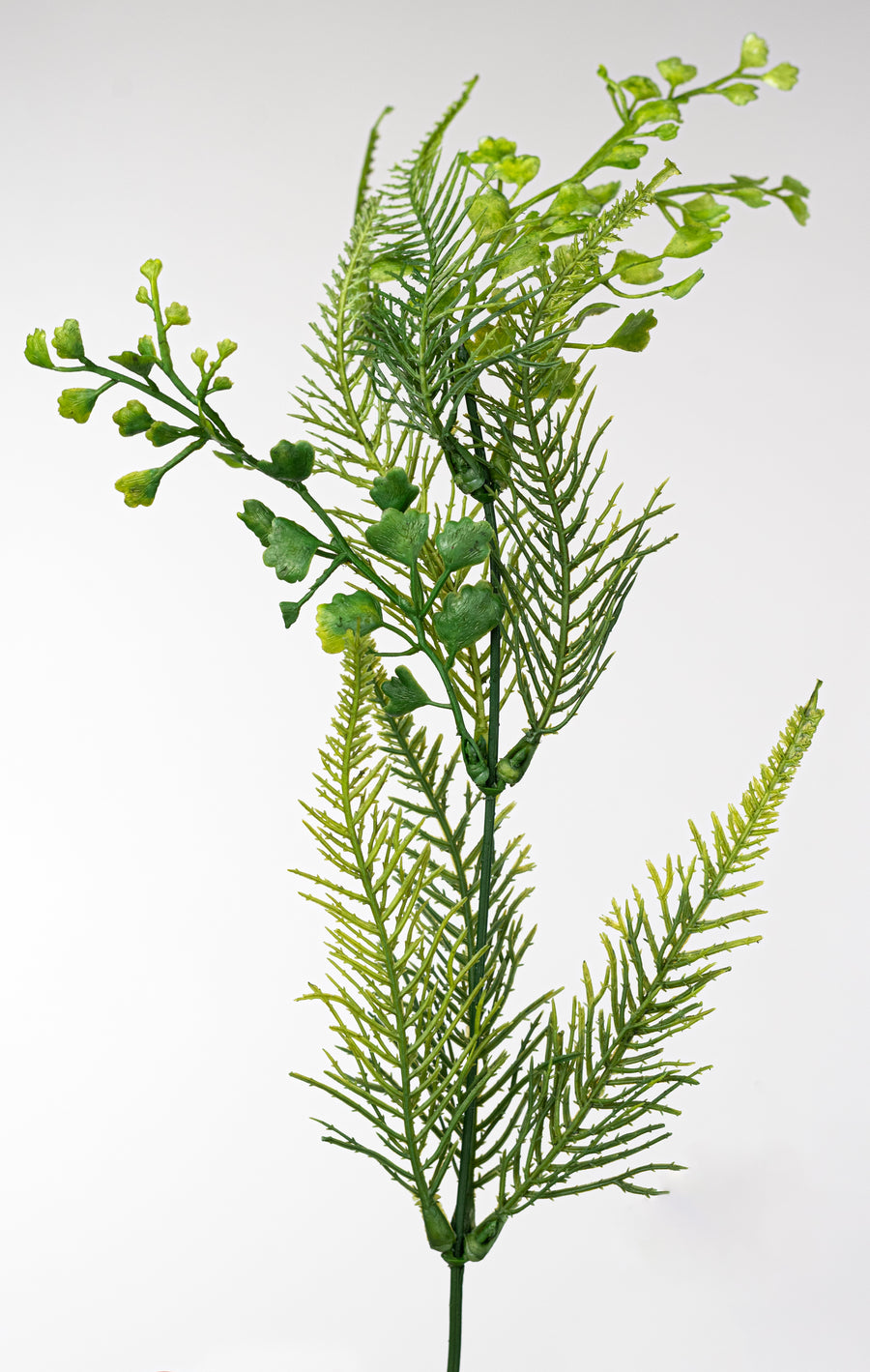 20" Plastic Mixed Fern Bush (7 Stem)