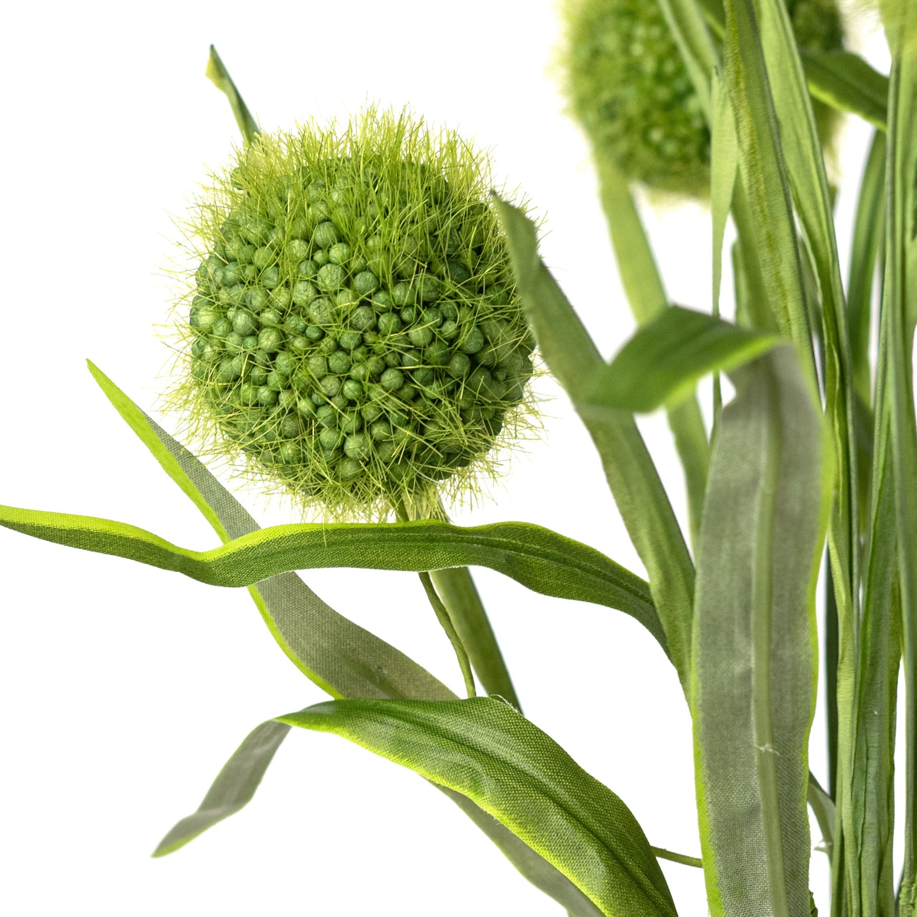 21" Pom Poms & Grass Bush: Green