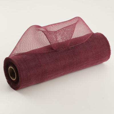 10" Fine Weave Deco Mesh: Burgundy