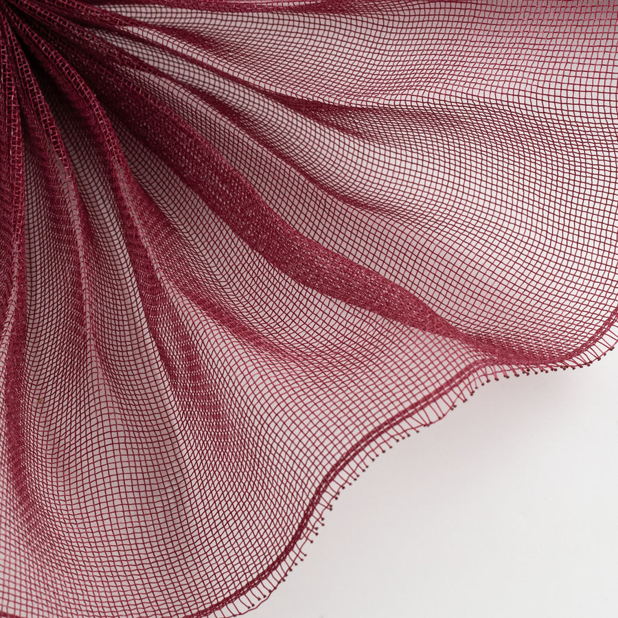 10" Fine Weave Deco Mesh: Burgundy