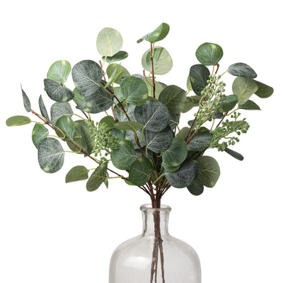 16" Silver Dollar Eucalyptus Leaves Bundle