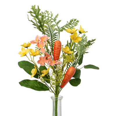 16" Spring Carrot Garden Spray