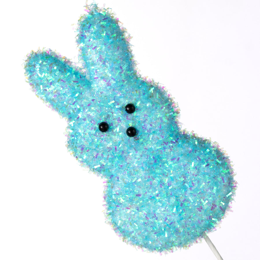 30" Foil Marshmallow Bunny Spray: Iridescent Pastels
