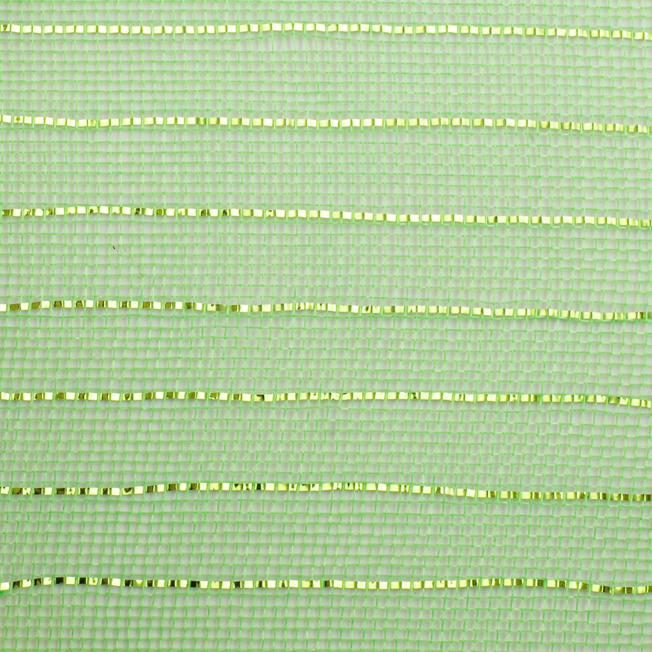 10" Metallic Fine Weave Deco Mesh: Lime Green