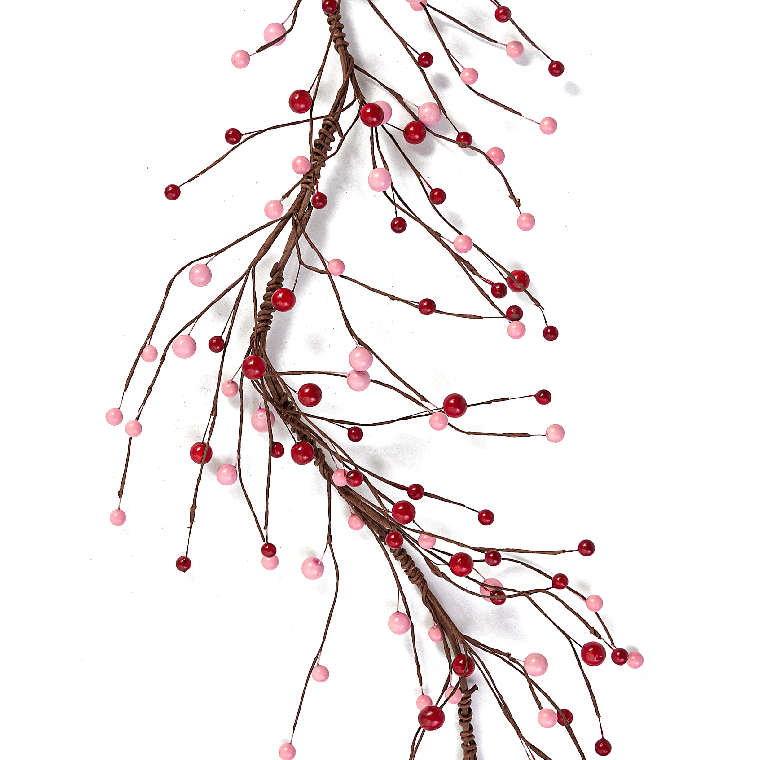 4' Berry Garland: Red & Pink