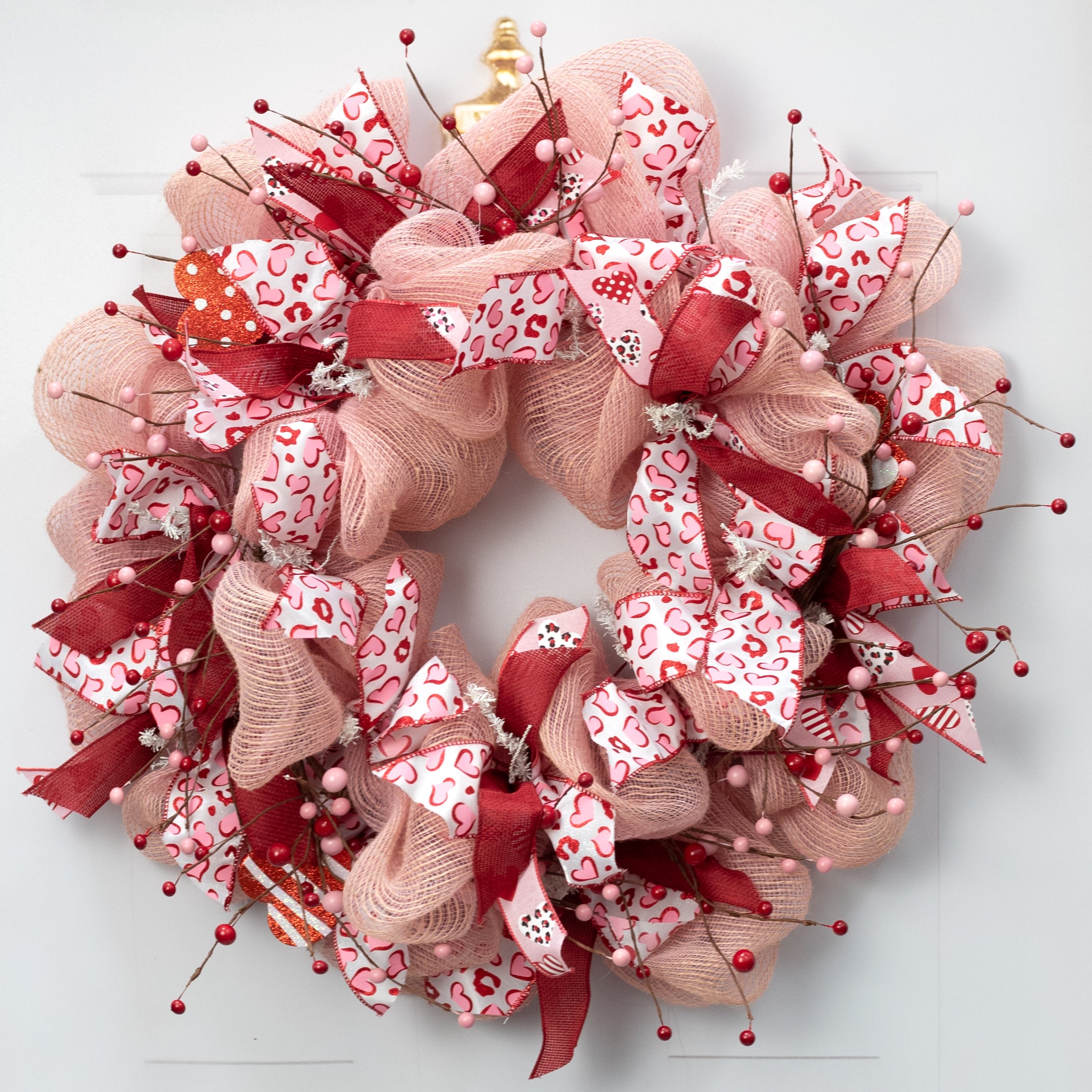 4' Berry Garland: Red & Pink