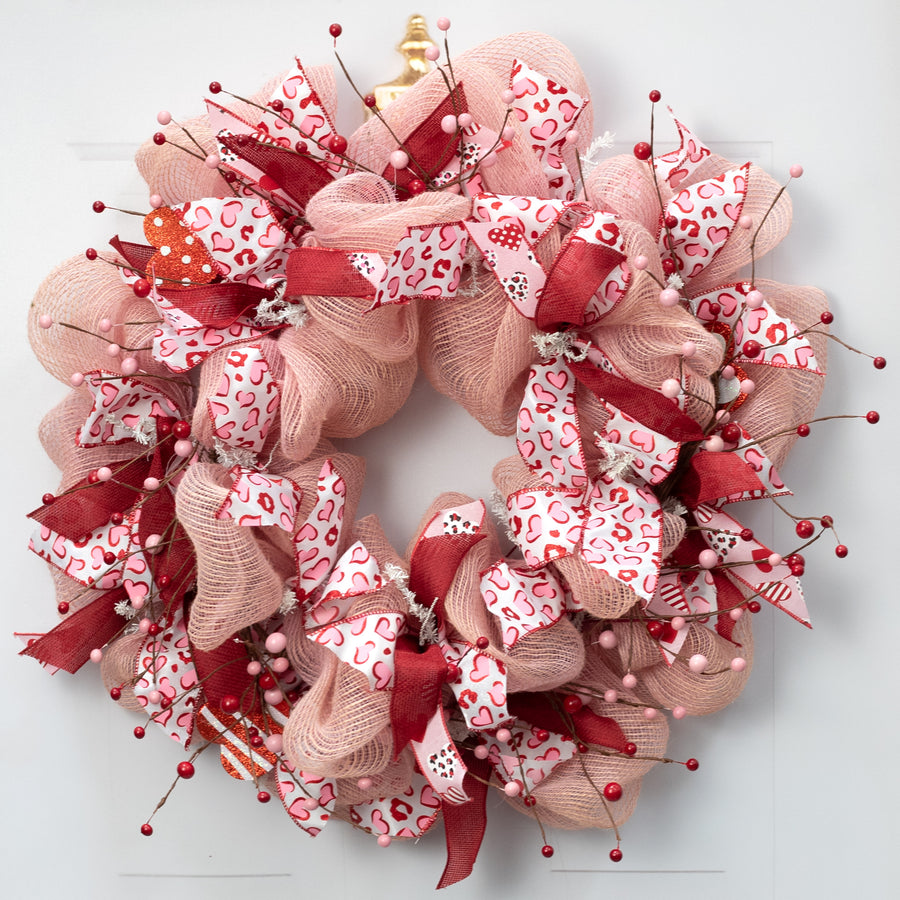 4' Berry Garland: Red & Pink