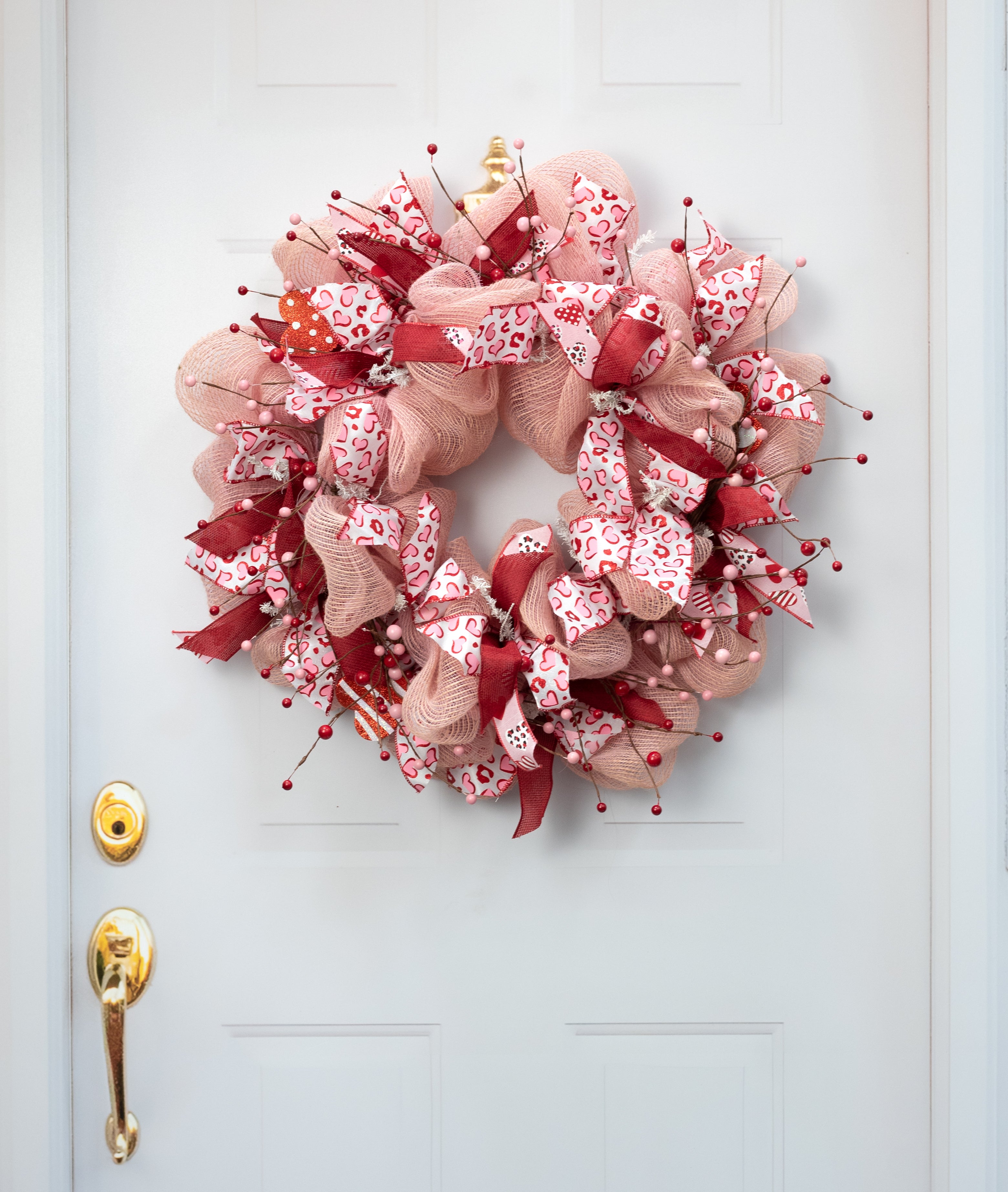 4' Berry Garland: Red & Pink