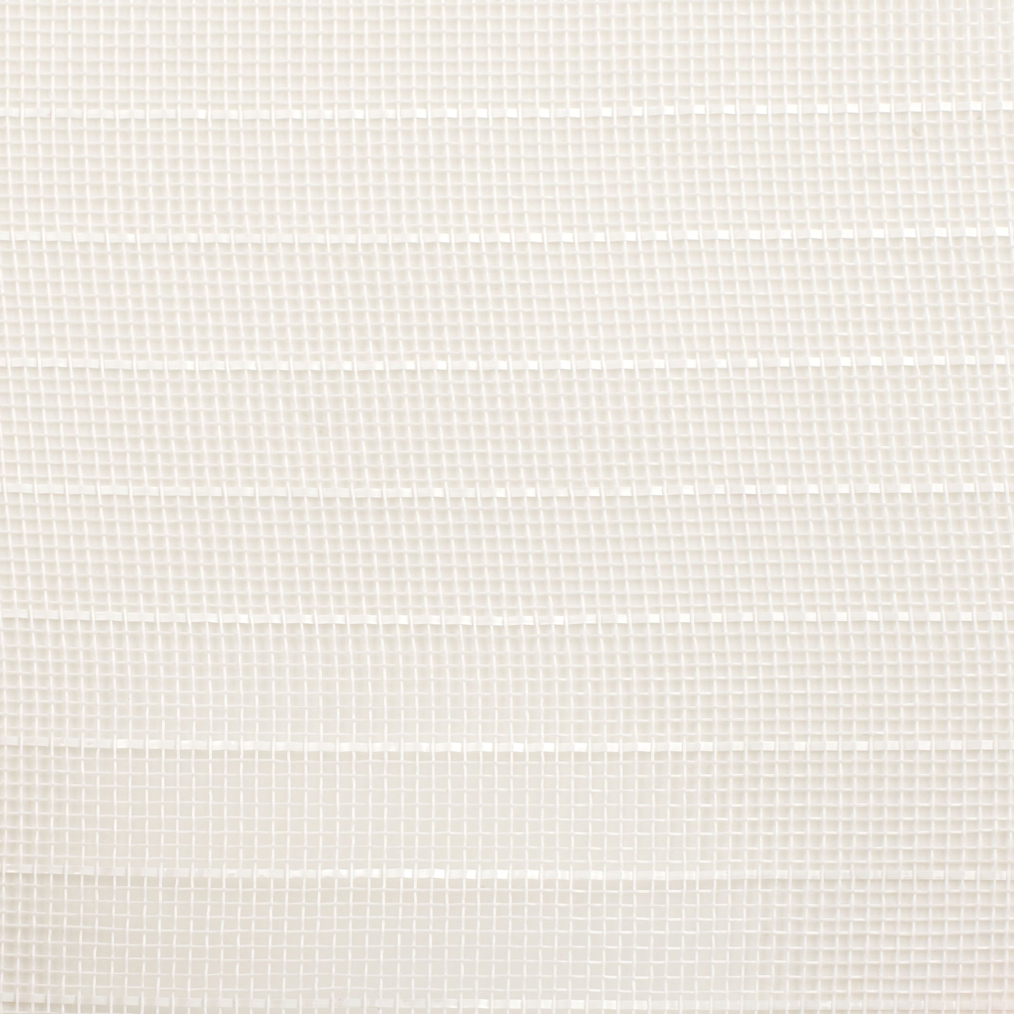 10" Stripe Fine Weave Mesh: White with White