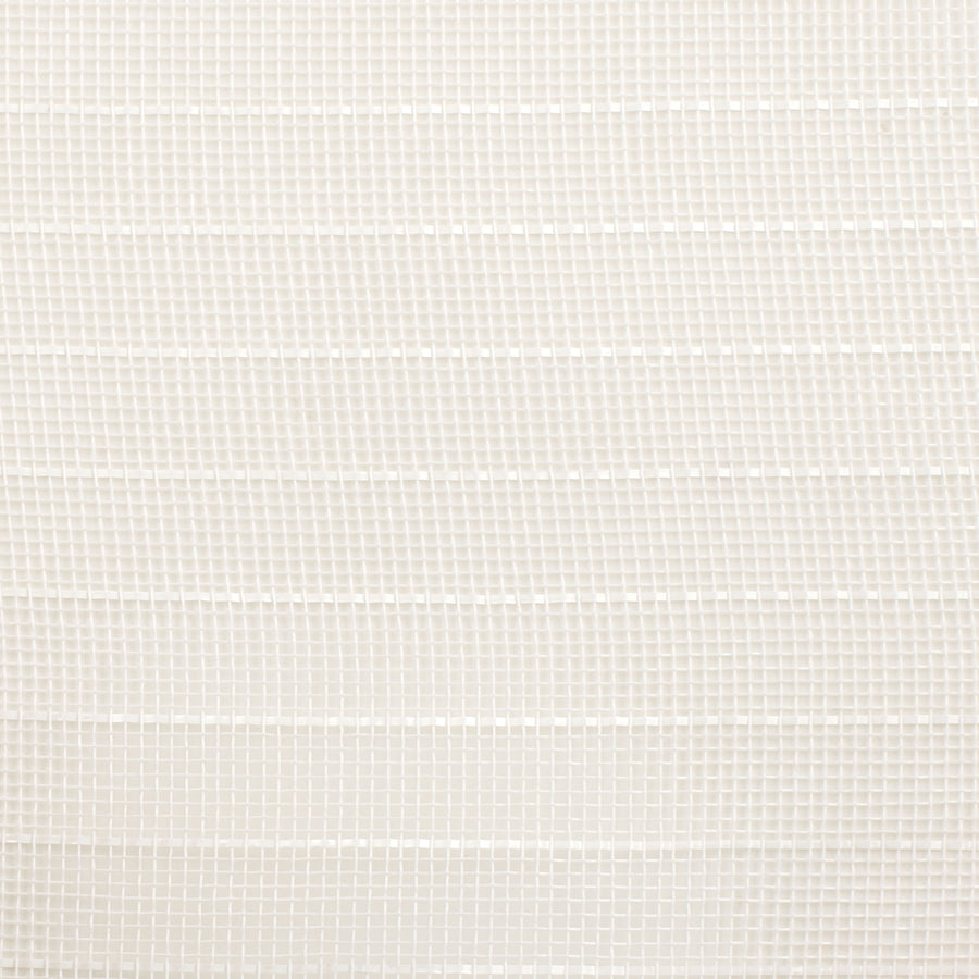 10" Stripe Fine Weave Mesh: White with White