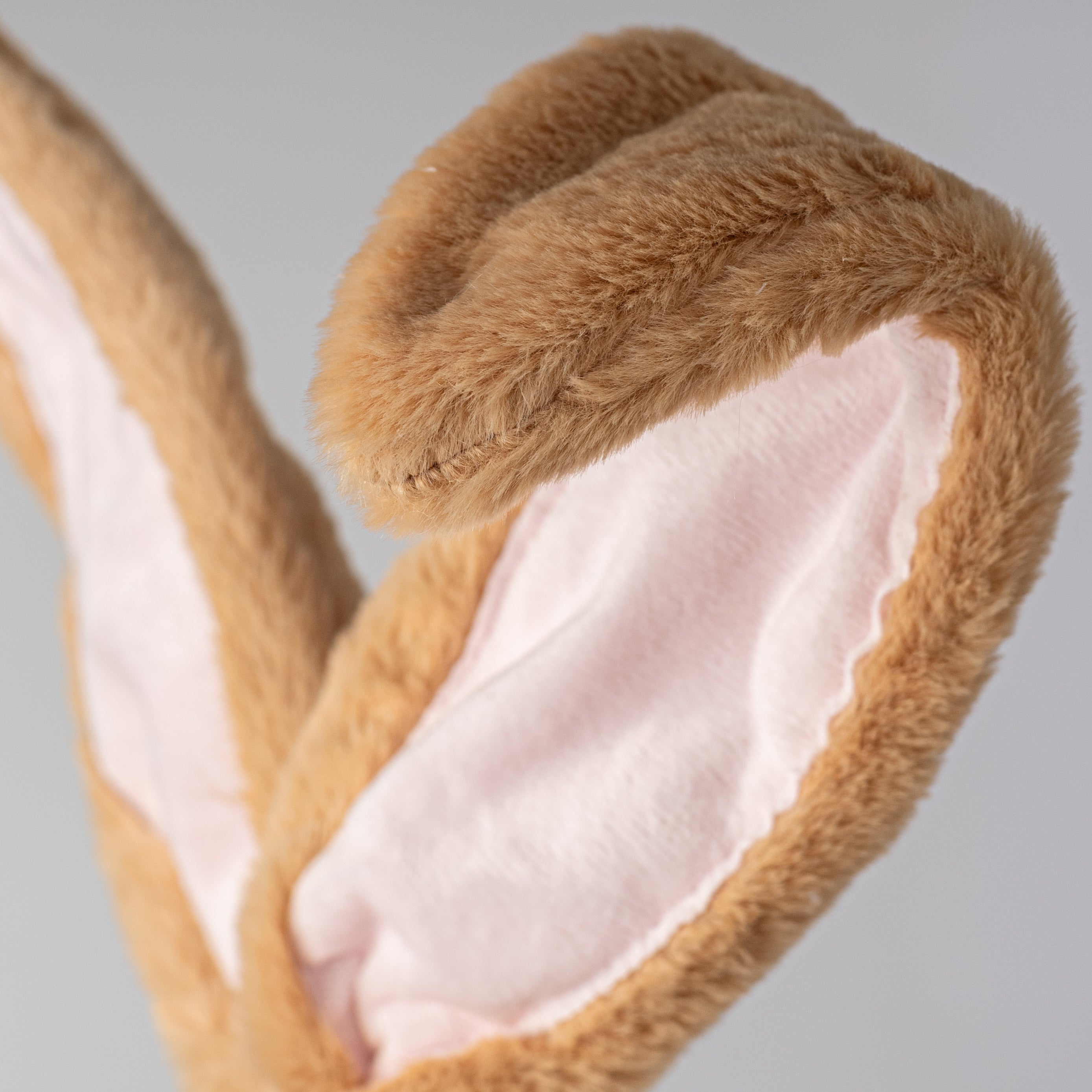 24" Plush Bunny Ears Pick: Brown & Pink