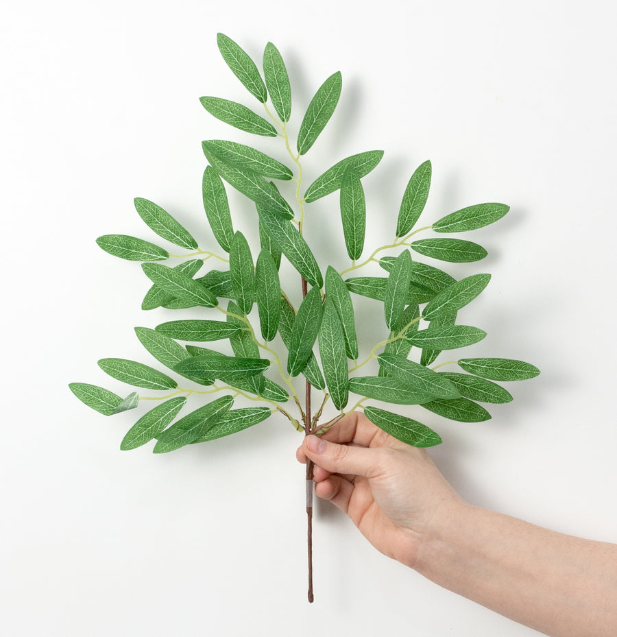 15" Olive Leaves Pick