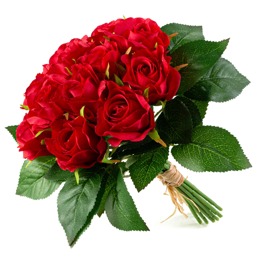 10" Melanie Rose Bouquet: Red (12 Stem)