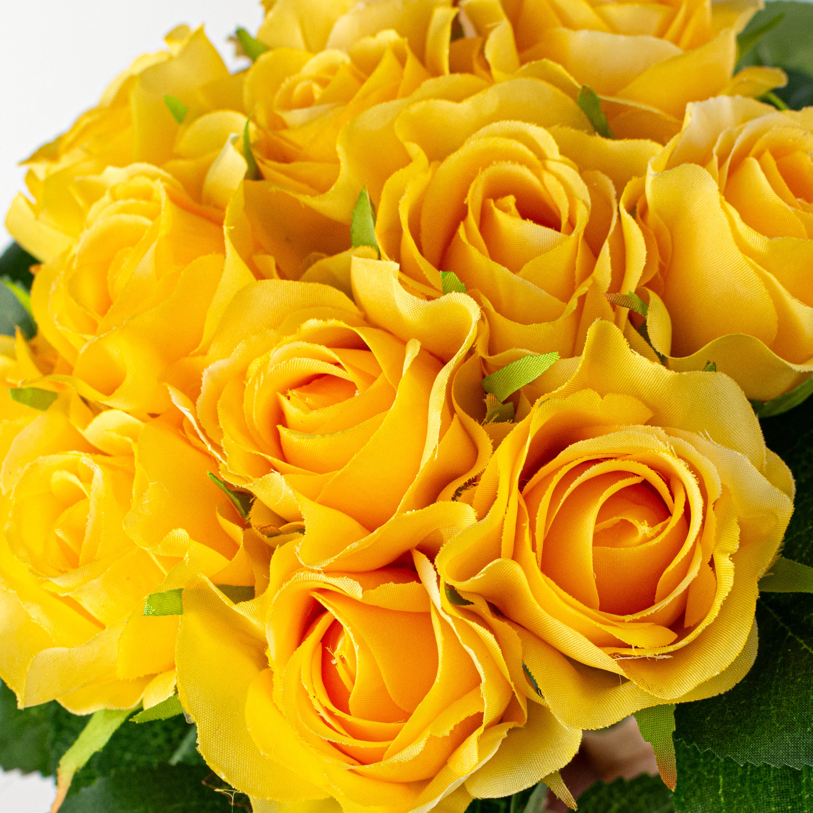 10" Melanie Rose Bouquet: Yellow (12 Stem)