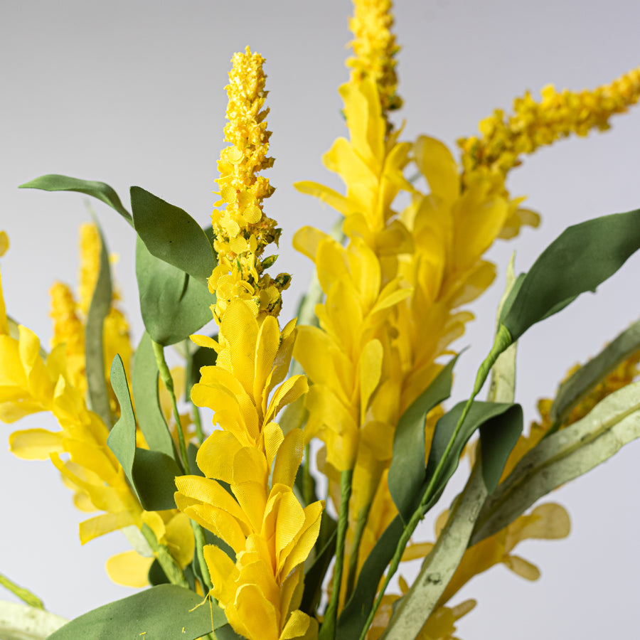 20" Bluebonnet Flowers Bush: Yellow Heather