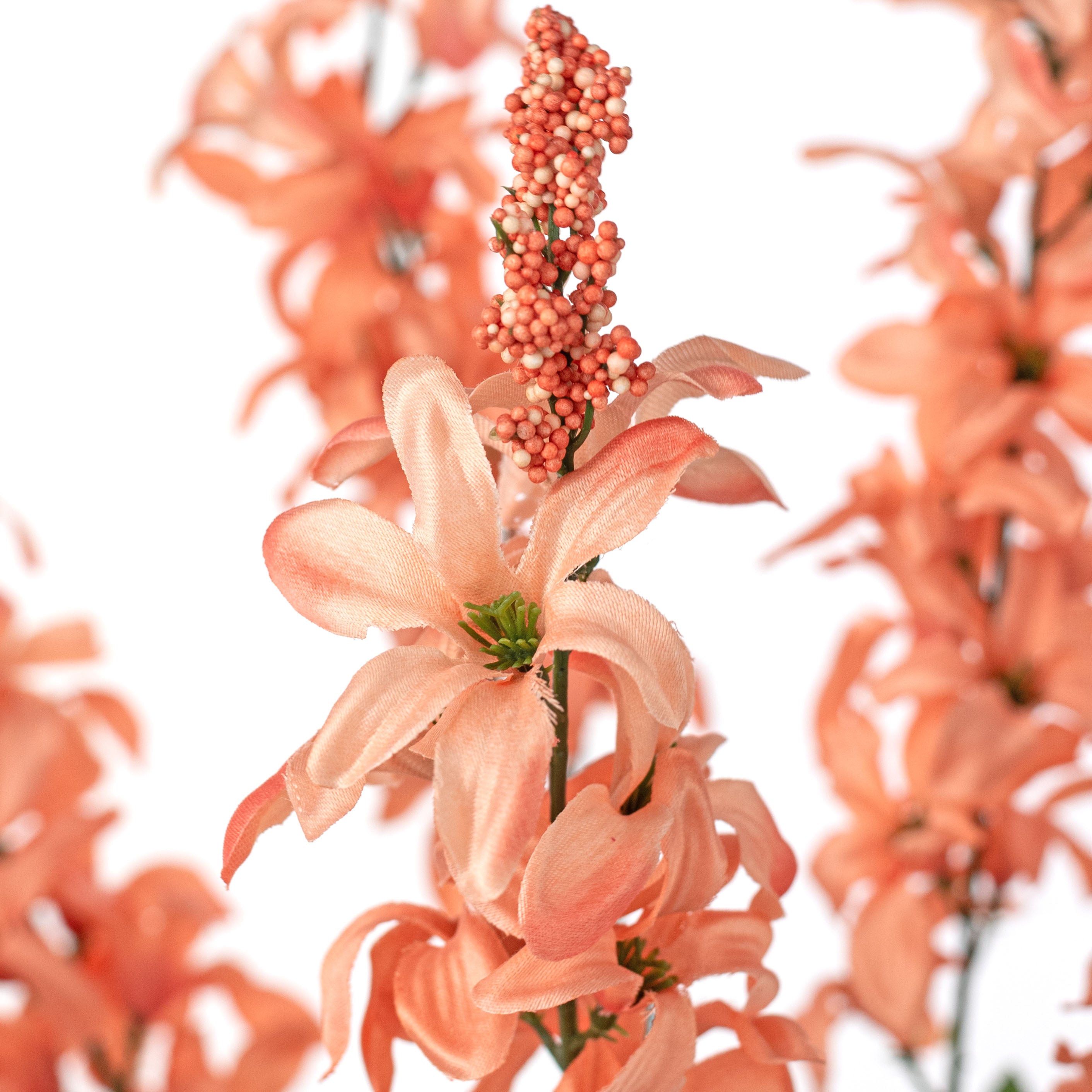 26" Satin Hyacinth Bush: Coral (7 Stem)