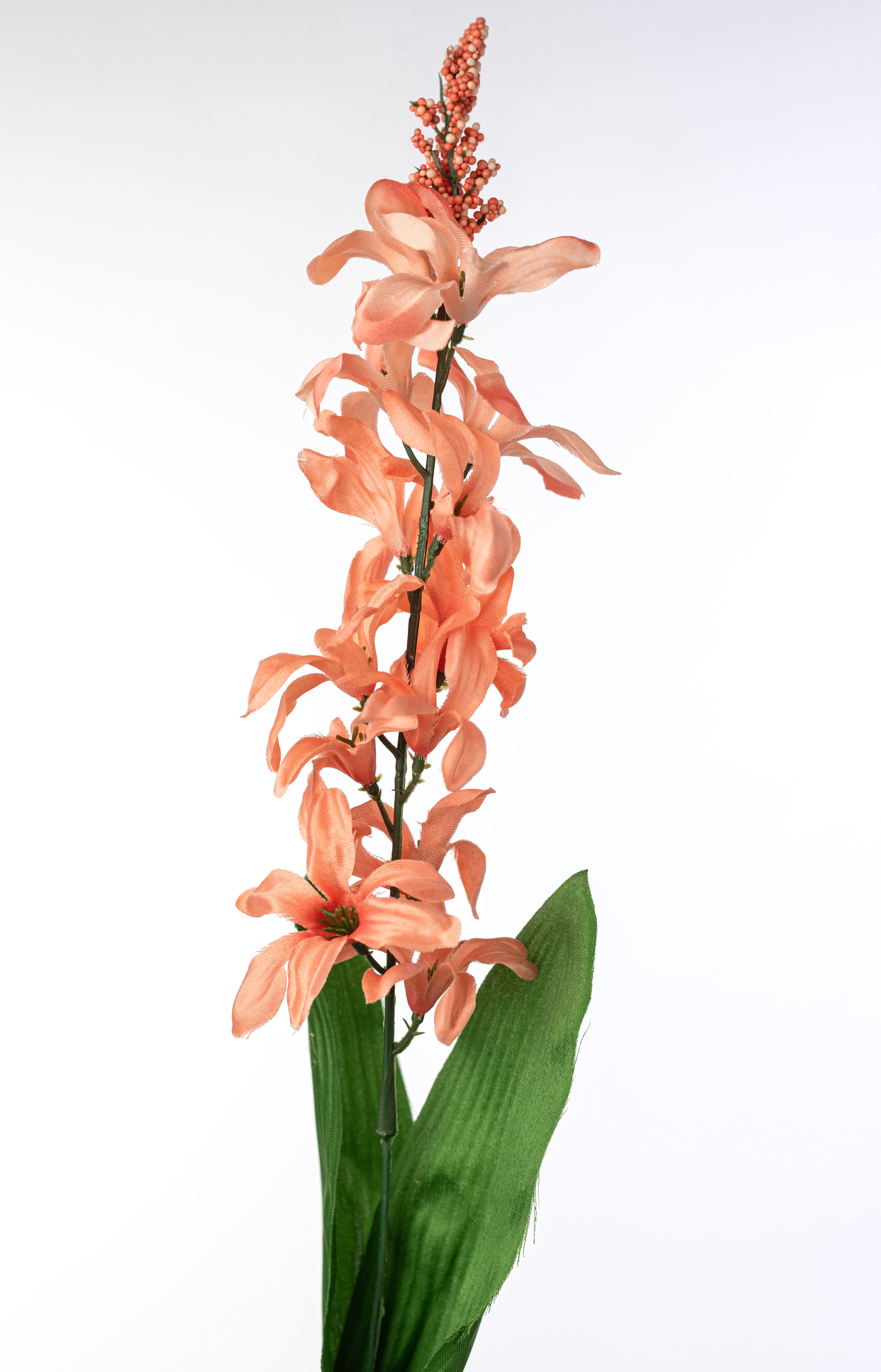 26" Satin Hyacinth Bush: Coral (7 Stem)