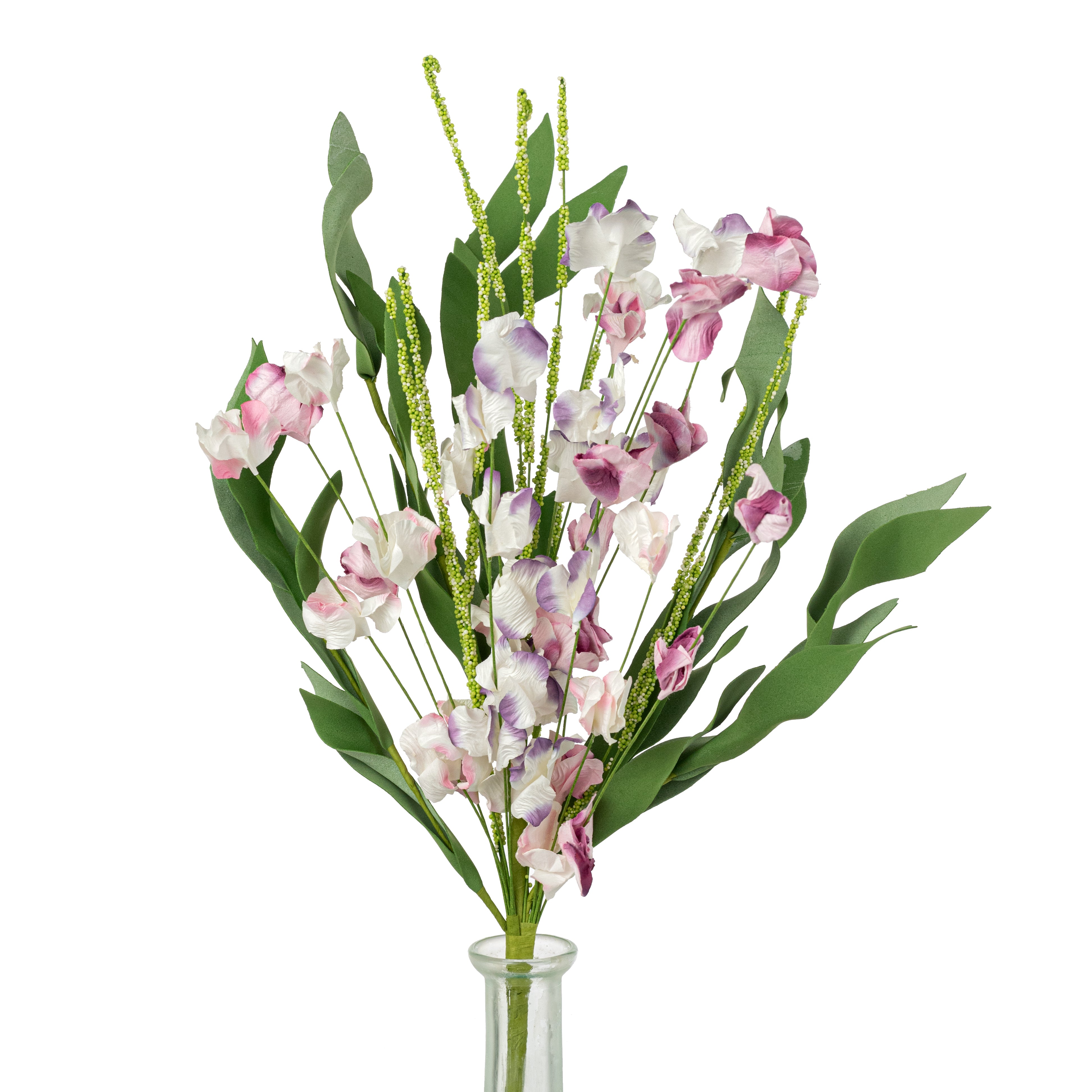19" Paper Mountain Wildflowers Spray: Pink & Purple