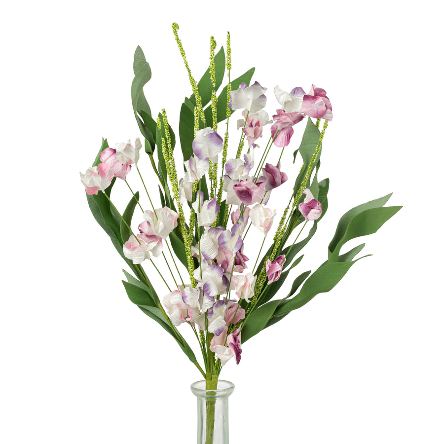 19" Paper Mountain Wildflowers Spray: Pink & Purple