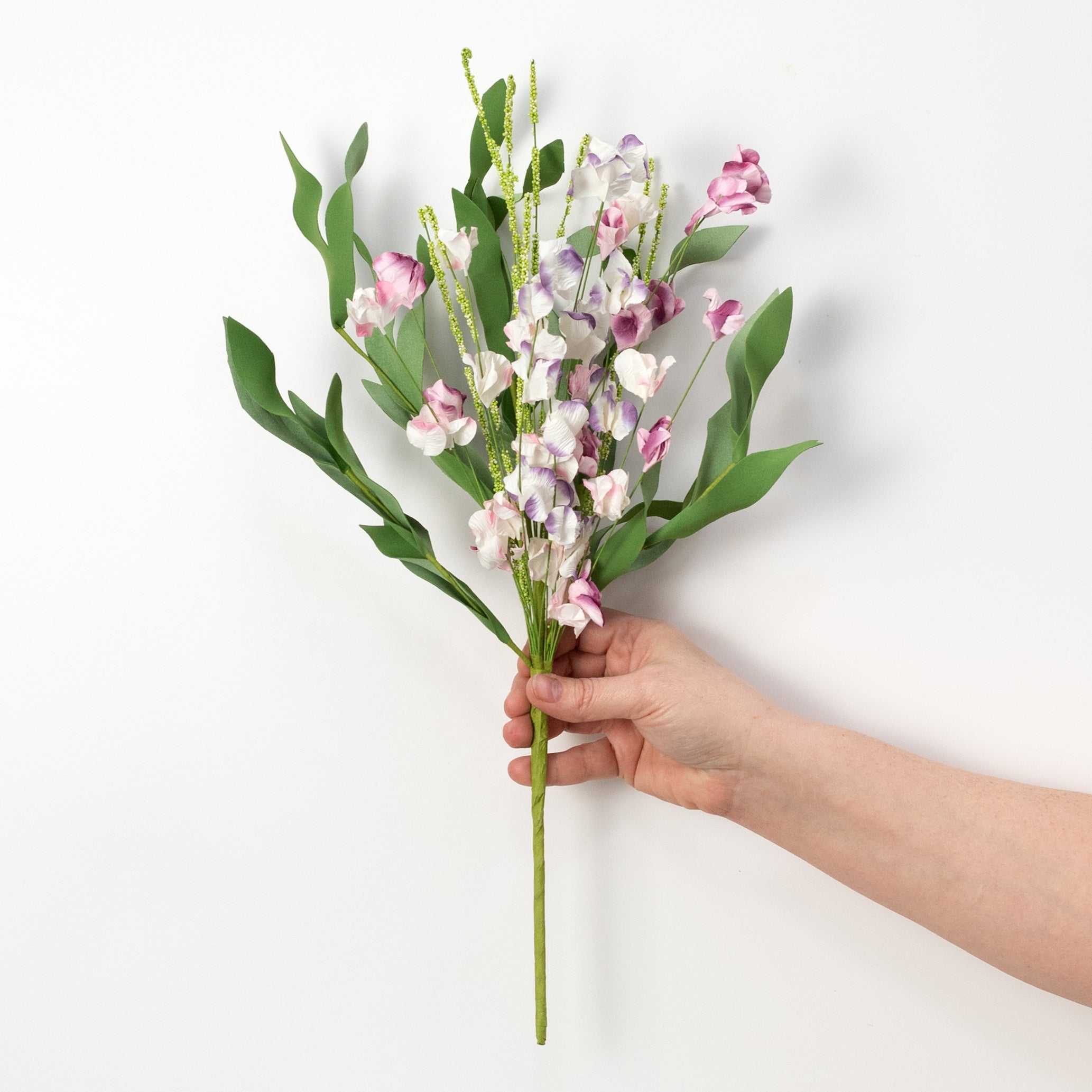 19" Paper Mountain Wildflowers Spray: Pink & Purple