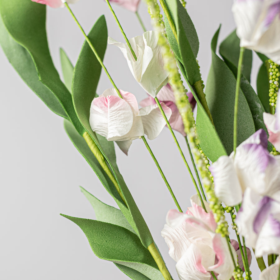 19" Paper Mountain Wildflowers Spray: Pink & Purple