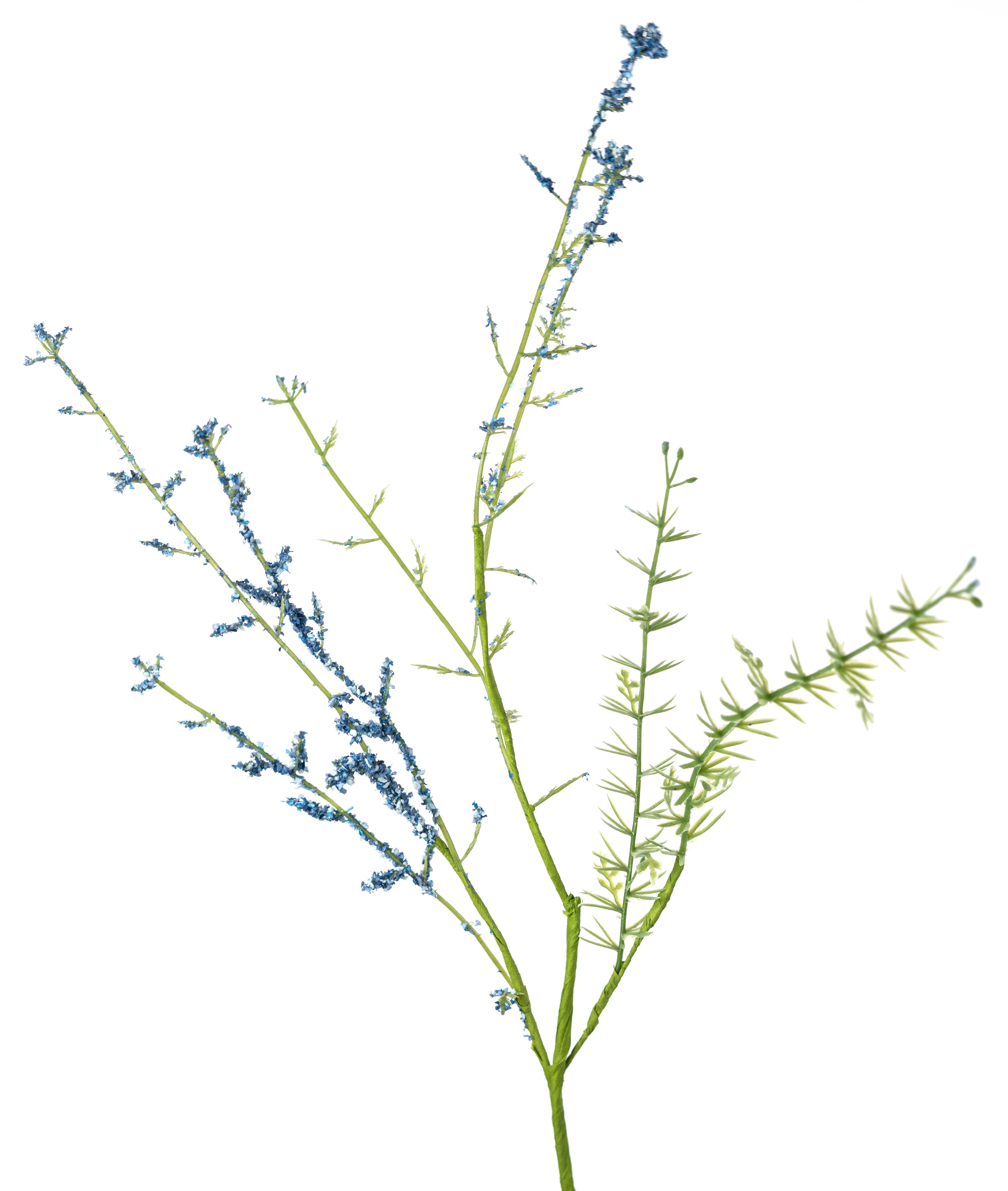 22" Wispy Wildflower Filler Bush: Blue (9 Stem)