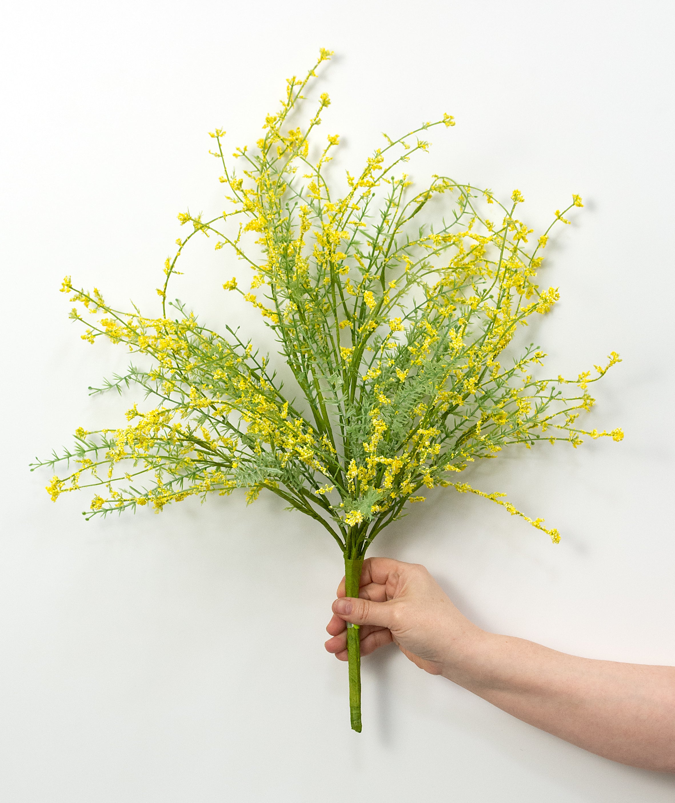 22" Wispy Wildflower Filler Bush: Yellow (9 Stem)