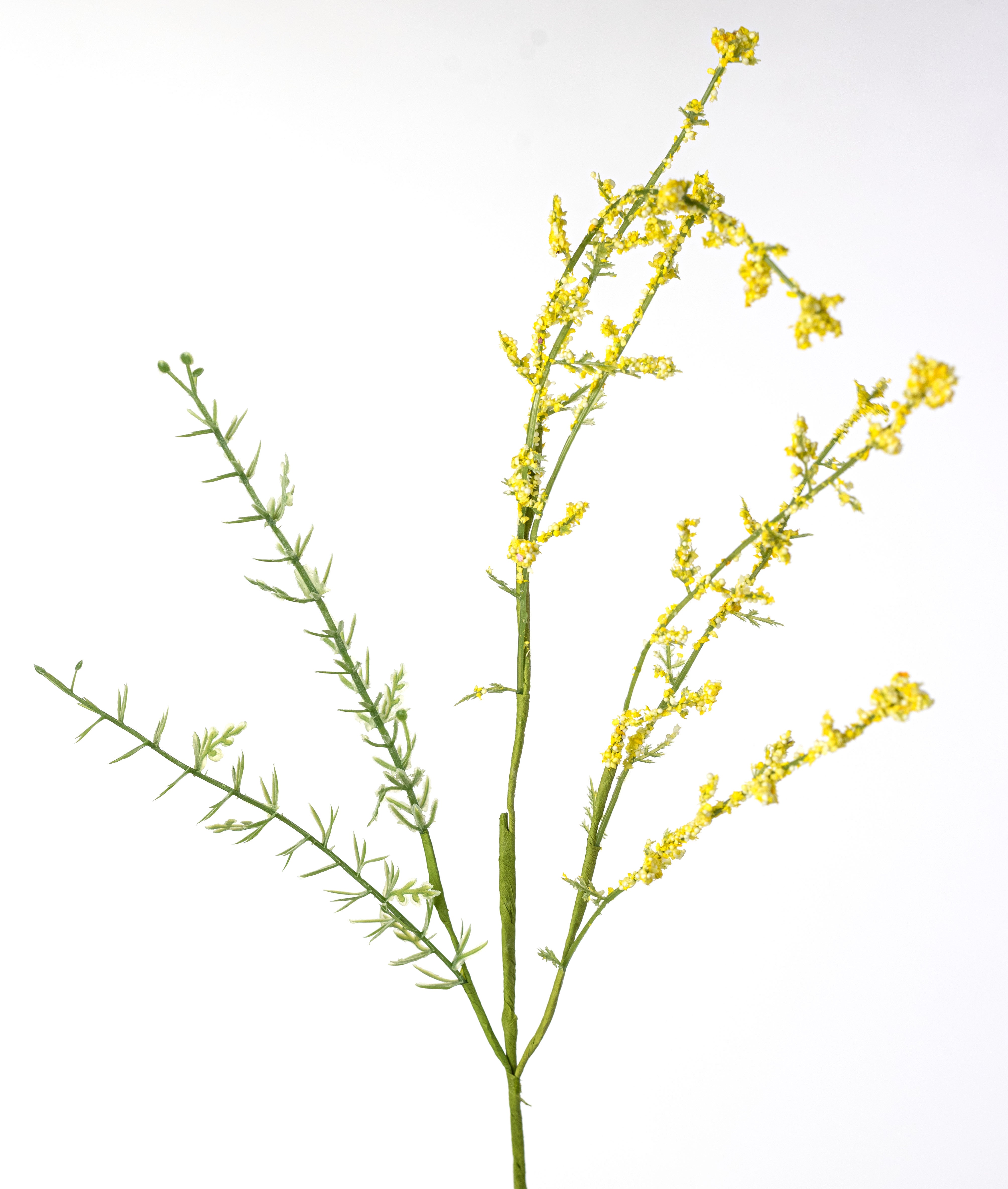 22" Wispy Wildflower Filler Bush: Yellow (9 Stem)