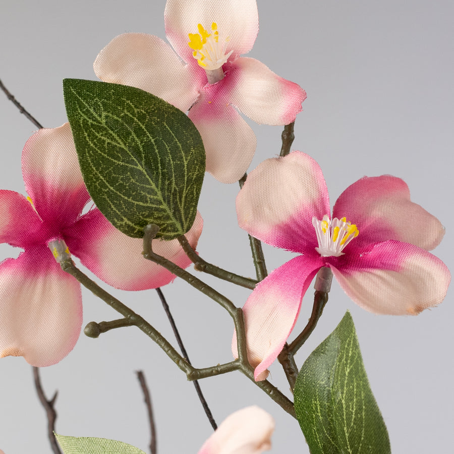 16" Dogwood Flowers & Twigs Pick: Pink