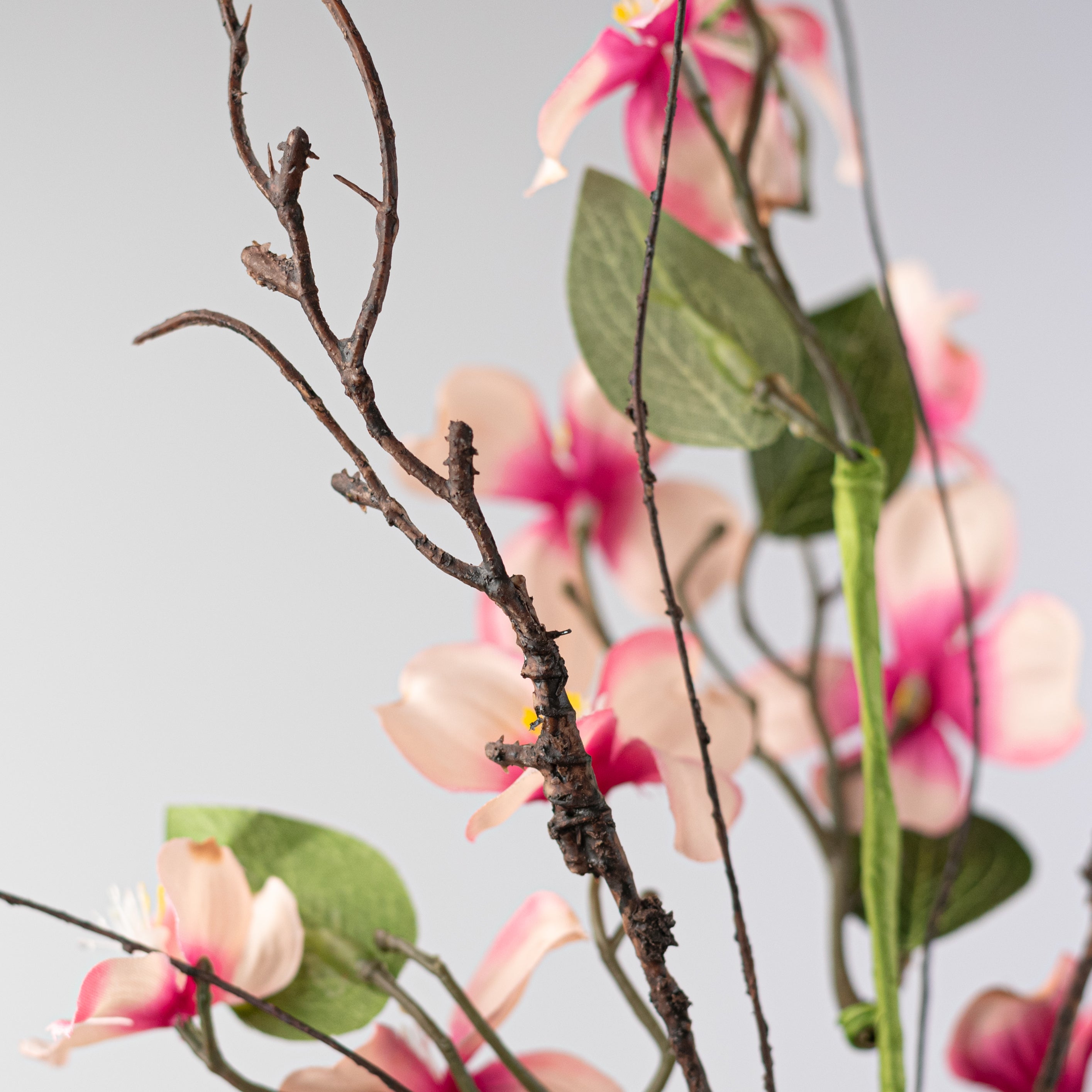 16" Dogwood Flowers & Twigs Pick: Pink