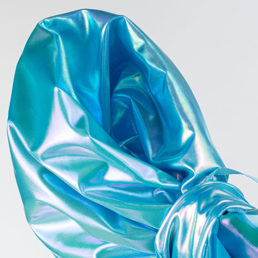 16" Pearlescent Bow Ornament: Iridescent Blue